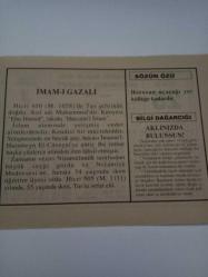 25 Aralık 1995-Orijinal Takvim Yaprağı-Doğum Günü-Söz,Nişan,Nikâh,Düğün ve Önemli Günler Hediyesi-Fatih Hak ve Hizmet Vakfı-Ayet/Hadis(Zuhruf:36)-İmam-ı Gazali-Sözün Özü-Aklınızda Bulunsun