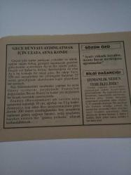 26 Aralık 1995-Orijinal Takvim Yaprağı-Doğum Günü-Söz,Nişan,Nikâh,Düğün ve Önemli Günler Hediyesi-Fatih Hak ve Hizmet Vakfı-Ayet/Hadis(Ebu Davud,Tirmizi,Müslim)-Gece Dünyayı Aydınlatmak İçin Uzaya Ayna Kondu-Sözün Özü-Şişmanlık Neden Tehlikelidir
