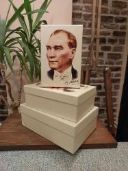 Atatürk Resimli Organizer 3'lü Kutu Seti