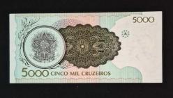 Brezilya 5000 Cruzeiros 1990 İbrahim Eriş İmzalı ÇA/ÇİL