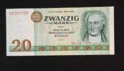 Doğu Almanya 20 Mark 1975 ÇA/ÇİL KAĞIT PARA