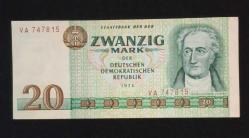 Doğu Almanya 20 Mark 1975 ÇT KAĞIT PARA
