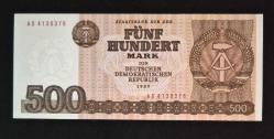 Doğu Almanya 500 Mark 1985 ÇİL KAĞIT PARA