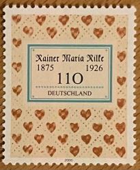 2000.RAİNER MARIA RİLKE..ALMANYA TEKLİ SERİ PUL..DAMGASIZ  PULLAR