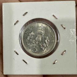 1970 İngiltere Elizabeth 5 new pence madeni para ÇÇT