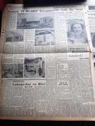Yeni İstanbul Gazetesi - Turkish Newspaper - 6 Mayıs 1956 - üniforma yazan Habib Edib Törehan Başmakale - adliye vekili Hüseyin Avni Göktürk temyizdeki toplantıyı fiili bir mukavemet diye tavsif etti - Türk kızı Ece Özbayrak dünya daktilo sürat rekorunu Dün kırdı fotoğraf - Barıştan dem vuran komünist liderleri 1 Mayıs'ta Doğu Alman ordusunun ilk zırhlı birliklerini sokağa salmaktan geri durmamıştır fotoğraf - cezayir'de fransızlarla milliyetçiler arasındaki son çarpışmalar fotoğraf - Amerikalı senatörler Türkiye'ye iktisadi yardım arttırılmalıdır dediler - NATO konseyinin Dün görüştüğü meseleler - aradaki fark yazan Refik Halit Karay - halen balayında bulunan Grace Kelly ve Monako Prensi fotoğraf - Fenerbahçe Emniyeti 1 0 zor yendi fotoğraf - Muhtar yazan Fikret Arıt Yazı Dizisi - 10. Daktilografi müsabakasında Remington Rand fabrikasının mütehassısı da hazır bulundu - anneler Günü için hatıra pulu - Kocamustafapaşalıların derdi - Ziraat bankası'nın köylü vatandaşa verdiği krediler