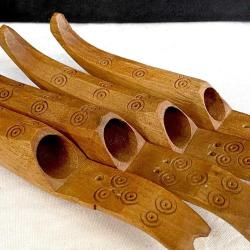 Nostaljik Ahşap El Oyması Ellik Takımı