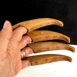 Nostaljik Ahşap El Oyması Ellik Takımı