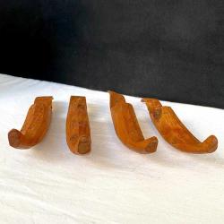 Nostaljik Ahşap El Oyması Ellik Takımı