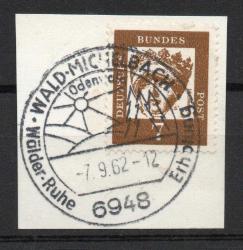 1961 Ünlü Almanlar - Floresan Kağıt  7 Pfennig damgası,Thüringenli Landgravine Elisabeth (1207–1231), aynı zamanda Macaristanlı Elisabeth , Alman Federal Postanesi, Fragman Damgalı 07.09.1962