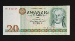 Doğu Almanya 20 Mark 1975 ÇİL KAĞIT PARA