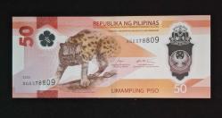 Filipinler 50 Piso 2025 POLİMER ÇİL KAĞIT PARA
