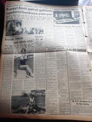 Yeni İstanbul Gazetesi - Turkish Newspaper - 30 Ekim 1958 - haftalar yazan Habib Edib Törehan Başmakale - Cumhuriyetin 35. yıldönümü coşkun tezahüratla kutlandı - Taksim meydanı'ndaki geçit resminden bir görünüş - Ankara hipodromunda ay yıldızlı Honest John isimli füzelerden birinin geçişi fotoğraf - Celal Bayar Refik Koraltan ve Adnan Menderes Anıtkabir'de fotoğraf - İsmet İnönü ve CHP grubu Anıtkabir'de saygı duruşunda fotoğraf - milli maç için Sulhi Garan bükreşe hareket etti - Boris Pasternak Nobel mükafatını redde zorlandı - Amerika Savunma Bakanı Neil Mac Elroy Amerikalılar Türklerle dost olduğumuz için iftar ediyoruz dedi - Milli piyango'nun 29 Ekim çekilişinde kazananlar - dünden bugüne bugünden yarına yazan Refik Halit Karay - Rossana Podesta ve harikulade fiziği fotoğraf - İstanbul eğlence yerleri - Penisilinin XXX. Yılı - milli takımın kalesini bükreş'te Turgay Şeren koruyacak - takımın kaptanı Lefter Küçükandonyadis fotoğraf - Milli takımın Belçika ile berabere kaldığı maç
