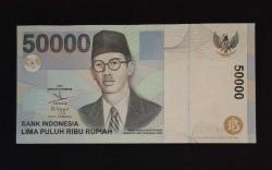 Endonezya 50000 Rupiah 1999 ÇİL KAĞIT PARA