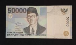 Endonezya 50000 Rupiah 1999 ÇİL KAĞIT PARA