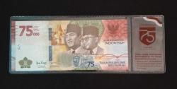 Endonezya 75000 Rupiah 2020 HATIRA ÇİL KAĞIT PARA