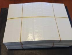 14x20cm.5 band beyaz kartela 100 adet