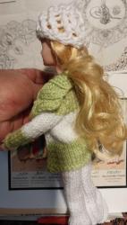 BEBEK, VİNTAGE PLASTİK BEBEK, EL EMEĞİ KIYAFETLERİ OLAN  BEBEK.30 cm.