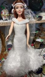 BEBEK, VİNTAGE PLASTİK BEBEK, EL EMEĞİ KIYAFETLERİ OLAN  BEBEK. 30 cm.