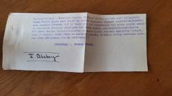 TÜRK HEKİM ve SİYASETÇİ, 1968-1973 İSTANBUL BELEDİYE BAŞKANI DOKTOR FAHRİ ATABEY'İN ORİJİNAL FOTOĞRAFI - 12 x 9 cm EBADINDA - DR. FAHRİ ATABEY, A.P.'NİN İSTANBUL YENİ İL BAŞKANI NUMAN UZUN'U ZİYARET ETTİĞİ SIRADA ÇEKİLMİŞ BİR KARE