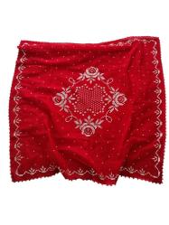 Tel Kırma İşlemeli Kına Gelin Örtüsü