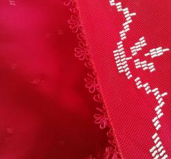 Tel Kırma İşlemeli Kına Gelin Örtüsü