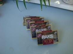 5 Adet RAKS SD-SX 90 Super Chrome TYPE II ( SUPREME DYNAMIC SONIC EXELLENCE ) BOŞ KASET SIFIR / JELATİNİNDE - Açıklamayı Okuyunuz