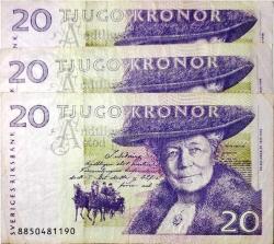 İsveç 20 Kron 1997 Çt  Kondisyon: Çt