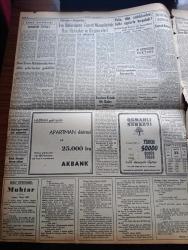Yeni İstanbul Gazetesi - Turkish Newspaper - 22 Mayıs 1956 - dert ortaklığı yazan Habib Edib Törehan Başmakale - İran Şahı İstanbul'a ayak basarken fotoğraf - majestte imparatoriçe Süreyya beraberinde başvekil Adnan Menderes ve bayan Gökay olduğu halde otomobille beyoğlu'ndan geçerken fotoğraf - CHP kurultayı İsmet İnönü'nün mühim bir nutku ile çalışmalarına başladı - Kıbrıs'ta rum tedhişçilerin faaliyeti arttı - Atatürk üniversitesine eleman yetiştiriliyor - Hürriyet Partisi Manisa'da son Ege mitingini dün yaptı - Demokrat Parti Bergama mitinginden bir fotoğraf - hidrojen bombası infilakının tafsilatı - toplantı israfı yazan Refik Halit Karay - Muhtar yazan Fikret Arıt Yazı Dizisi - imparatoriçe Süreyya'nın hayatı Derleyen Nezihe Türkkan Yazı Dizisi - Stalin'in kızı Svetlana Moskova'da bir kabul resmine iştirak etti - köy kadınlarından yükselen ses yazan Tarhan Toker - Çayeli Çay fabrikası işletmeye açılıyor - Ankara İstanbul Radyosu Programı - Dünya Kupası Güreş Şampiyonası