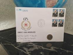 2022 1 Lira Büyük Taarruz'un 100.Yılı Parası, Emniyet Genel Müdürlüğü Hatıra Damgalı Pullu Özel Gün Zarfı