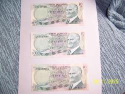 6.EMÜSYON..2.TERTİP ÜÇ ADET...10 TL...