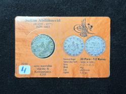 1255/4 20 para - Gümüş - Kutulu - R Nadir -  ÇT