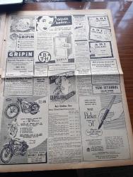 Yeni İstanbul Gazetesi - Turkish Newspaper - 4 Haziran 1953 - cezalar ve suçlar yazan Mustafa Nermi Başmakale - Kraliçe 2. Elizabeth taç giyme töreni fotoğraflar - emeklilik kanunu tasarısı meclisin gündemine alındı - Bandırma bölgesinde zelzele - komünist için Birleşmiş milletlere alınmıyor - napoli'deki kanlı sokak çarpışması - Ceza kanunu değişikliği 273. Madde ve basın hürriyeti - Rosenbergleri kurtarmak için son gayretler fotoğraf - Yunanistan başvekili Papagos 16 Haziran'da İstanbul'da - Anadolu ajansı hakkında meclise verilen sözlü soru - Mithatpaşa stadı'nda fetih gösterileri tekrarlanıyor - Şehzade camii yazan Aziz Ogan - siyasal bilgiler fakültesi profesörlerinden İsmail Hakkı Göreli'nin jübilesi - Gökbayrak yazan Leon Cahun Yazı Dizisi - dünyadan resimli röportajlar - Peron artık tamamiyle münzevi yaşıyor - Gripin - Burla Biraderler - Arı Unları - Jawa motosiklet - Yeni Parker 51 dolma kalemi - londra'dan Dün uçak postası ile getirdiğimiz taç giyinme töreninden fotoğraflar