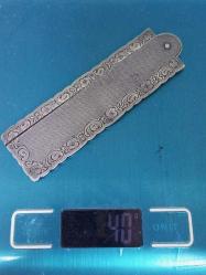 Antika Osmanlı Dönem Gümüş Tarak