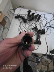 ALMAN MALI KISKAÇLI 10 METRE 20 LAMBALIKLI DÖNEM ÜRÜNÜ AYDINLATMA SİSTEMİ 220 VOLT LAMBASIZ