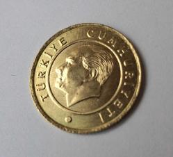 404// 25 kuruş Altın renkli (2023) çil