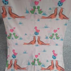 Vintage Çocuk Odası Perdesi, 2 kanat