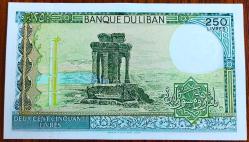 Lübnan ((Lebanon)) 250 Livres 1988..