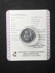 1999 50000 lira FAO Hatıra parası - Sertifikalı - UNC - Kapsüllü