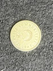 1947 50 kuruş - GÜMÜŞ - ÇT - Hafif Silinmeler Mevcut