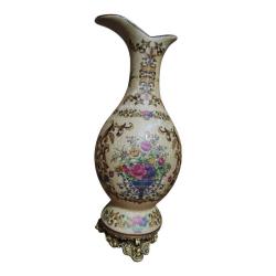 Antika Altın İşlemeli Seramik İbrik