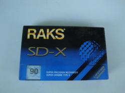 RAKS SD-X 90 Süper Chrome TYPE II ( SUPER PRECISION MECHANISM ) BOŞ KASET SIFIR / JELATİNİNDE