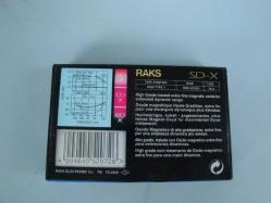 RAKS SD-X 90 Süper Chrome TYPE II ( SUPER PRECISION MECHANISM ) BOŞ KASET SIFIR / JELATİNİNDE