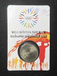 1994  Dünya Spor ve Olimpik Düşünce Yılı Hatıra 10000 lira - ÇİL