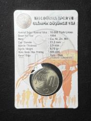 1994  Dünya Spor ve Olimpik Düşünce Yılı Hatıra 10000 lira - ÇİL