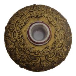 Antika Altın İşleme Detaylı Seramik Şamdan