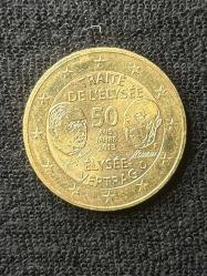 2013 Almanya Konrad Adenauer 50. Ölüm yıl dönümü anısına - Altın Kaplama Hatıra Para