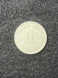 1908 A 10 Deutsches Reich Pfennig - Almanya - ÇİL