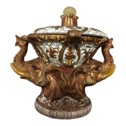 Antika Fil Detaylı Konsol Üstü Dekoratif Aksesuar