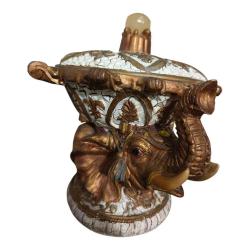 Antika Fil Detaylı Konsol Üstü Dekoratif Aksesuar